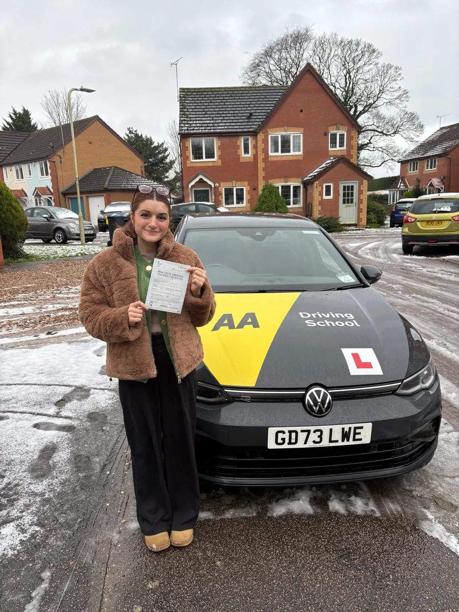 Becky, who returned to driving lessons with Maurizio at DrivePro